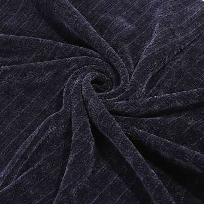 100% polyester chenille 3*3rib soft knitting  plain dyed velvet fabric fashion women siut,skirt, coat.